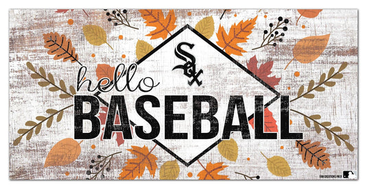 Fan Creations Holiday Home Decor Chicago White Sox Hello Baseball 6x12
