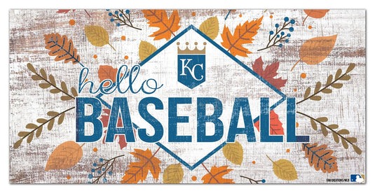 Fan Creations Holiday Home Decor Kansas City Royals Hello Baseball 6x12