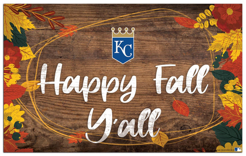 Fan Creations Holiday Home Decor Kansas City Royals Happy Fall Yall 11x19