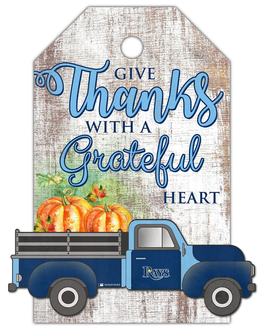 Fan Creations Holiday Home Decor Tampa Bay Rays Gift Tag and Truck 11x19