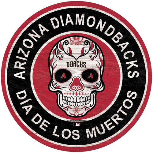 Fan Creations Holiday Home Decor Arizona Diamondbacks Sugar Skull Circle