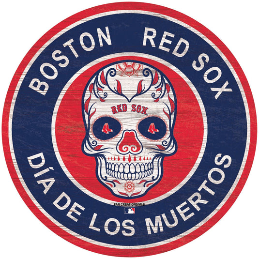 Fan Creations Holiday Home Decor Boston Red Sox Sugar Skull Circle