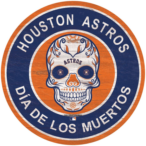 Fan Creations Holiday Home Decor Houston Astros Sugar Skull Circle