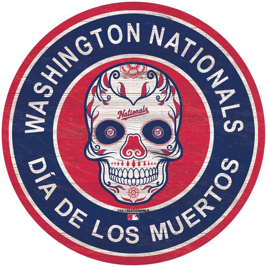 Fan Creations Holiday Home Decor Washington Nationals Sugar Skull Circle