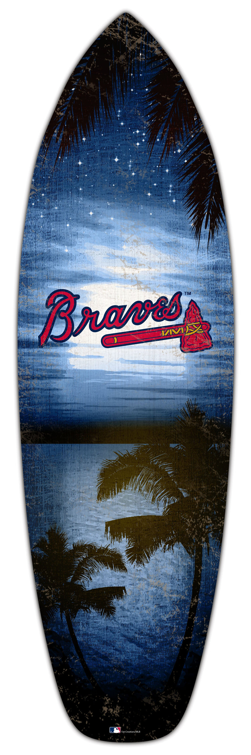 Load image into Gallery viewer, Fan Creations 24inch MLB Atlanta Braves Surfboard Wall Art
