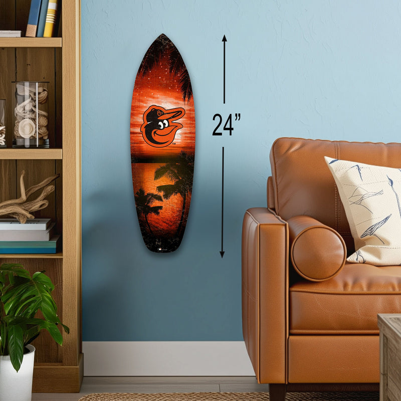 Load image into Gallery viewer, Fan Creations 24inch MLB Baltimore Orioles Surfboard Wall Art
