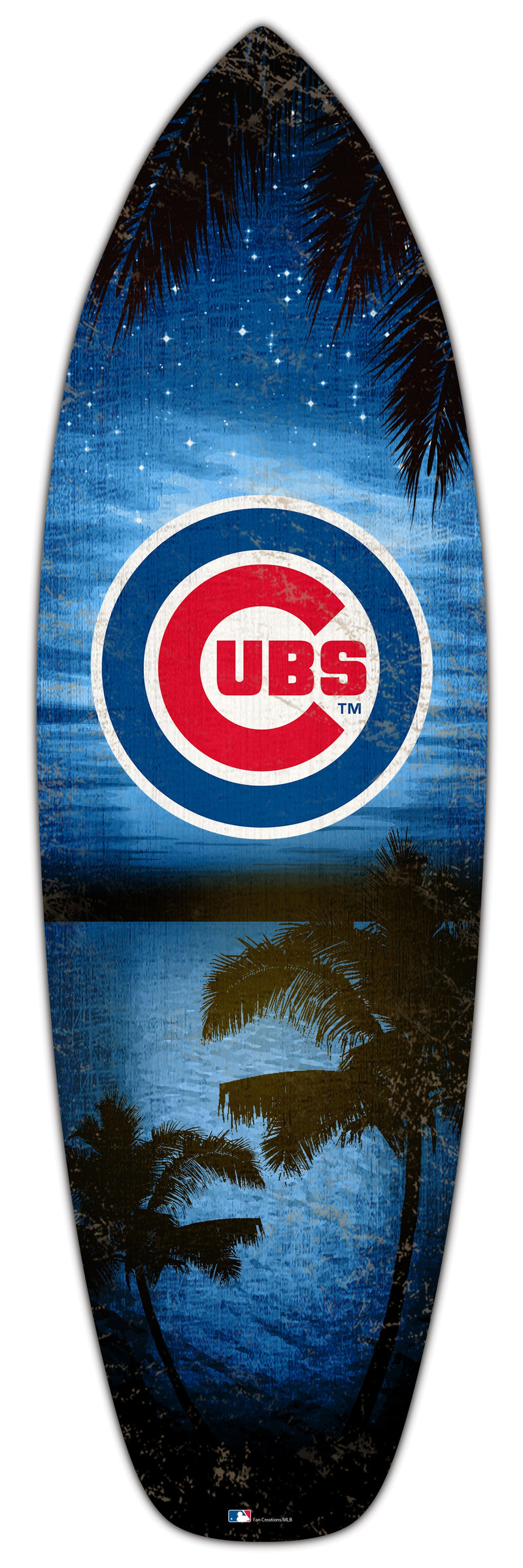 Load image into Gallery viewer, Fan Creations 24inch MLB Chicago Cubs Surfboard Wall Art
