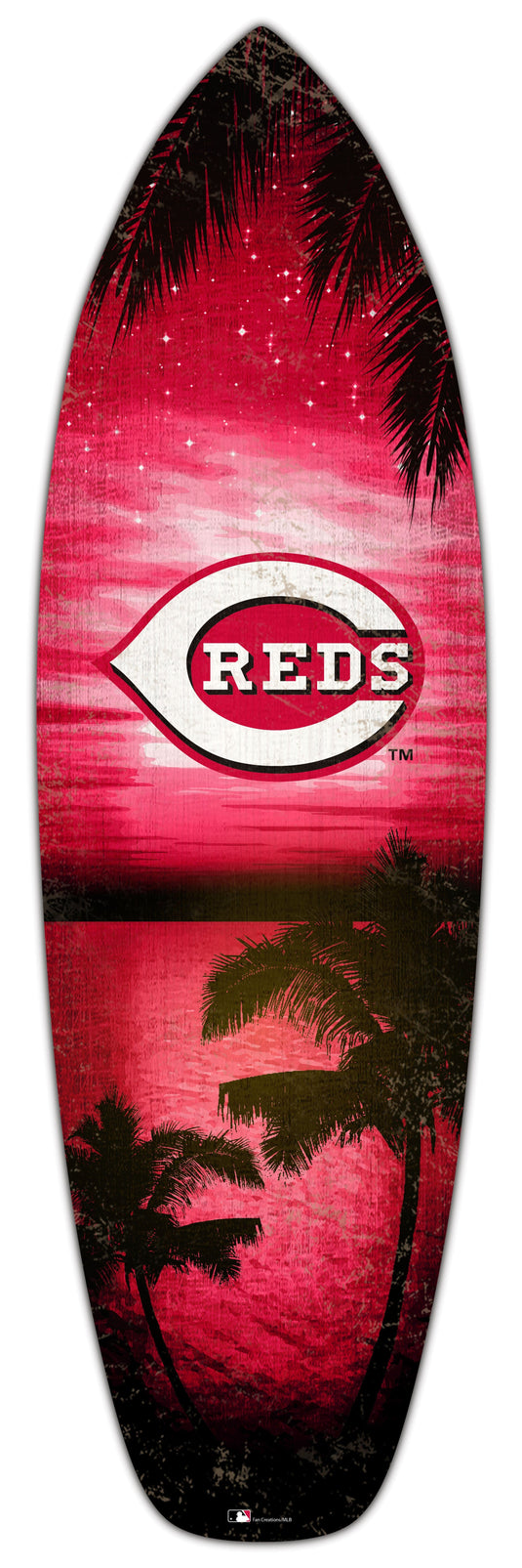 Fan Creations 24inch MLB Cincinnati Reds Surfboard Wall Art