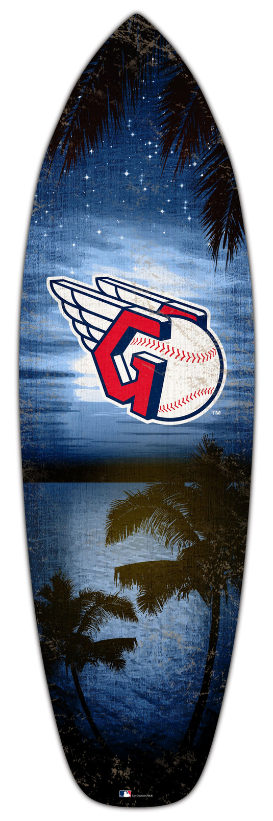 Fan Creations 24inch MLB Cleveland Guardians Surfboard Wall Art