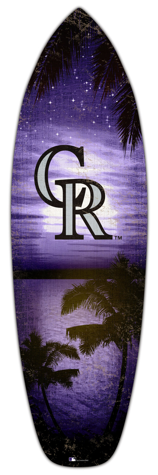 Fan Creations 24inch MLB Colorado Rockies Surfboard Wall Art