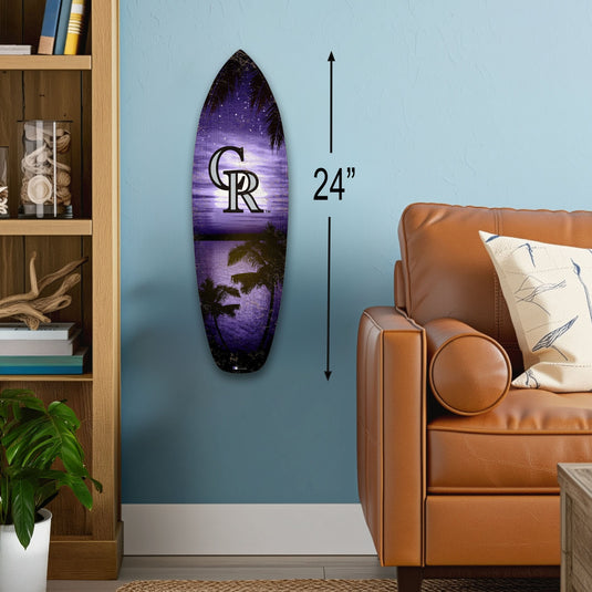 Fan Creations 24inch MLB Colorado Rockies Surfboard Wall Art