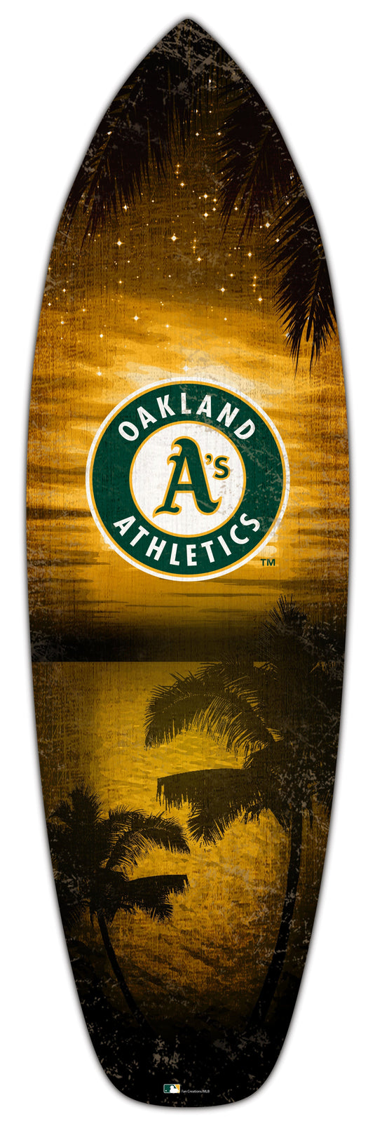 Fan Creations 24inch MLB Oakland Athletics Surfboard Wall Art