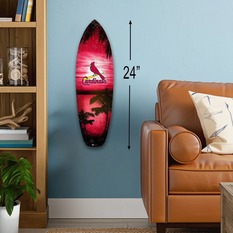 Load image into Gallery viewer, Fan Creations 24inch MLB St. Louis Cardinals Surfboard Wall Art
