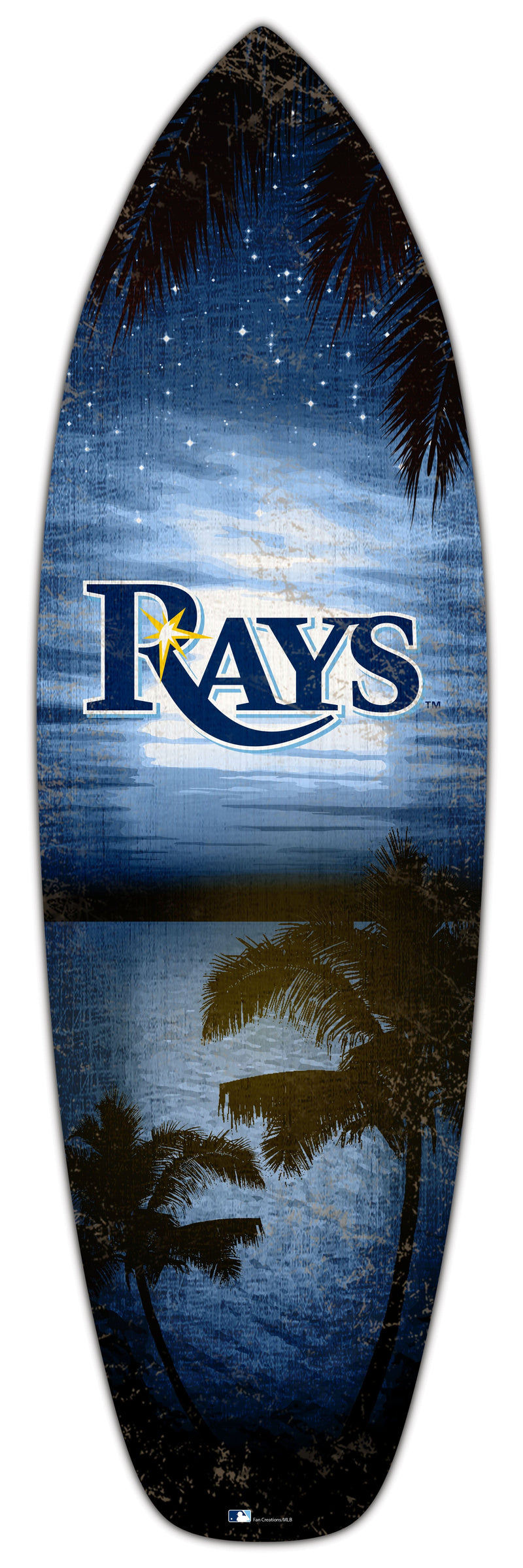 Load image into Gallery viewer, Fan Creations 24inch MLB Tampa Bay Rays Surfboard Wall Art
