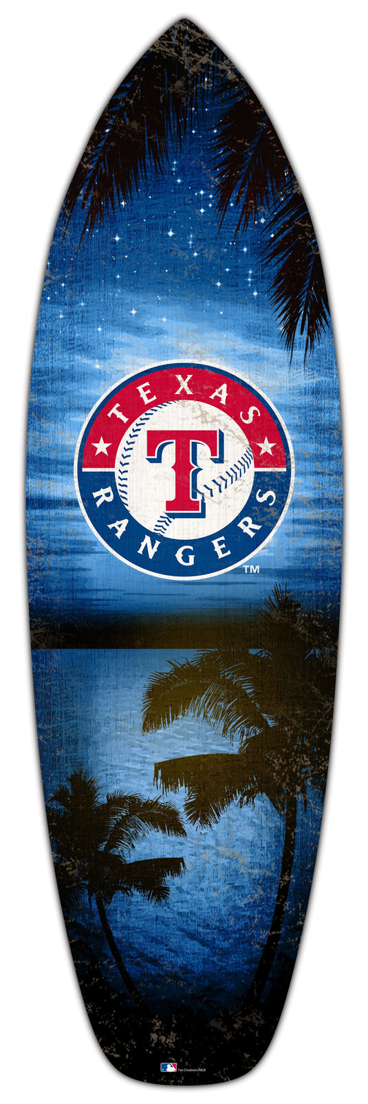 Fan Creations 24inch MLB Texas Rangers Surfboard Wall Art