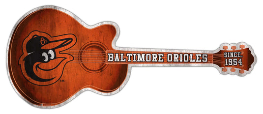 Fan Creations 24in Guitar MLB Baltimore Orioles team wall art sign