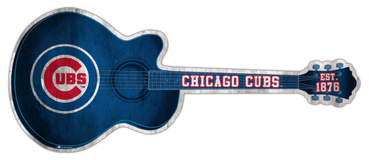 Fan Creations 24in Guitar MLB Chicago Cubs team wall art sign
