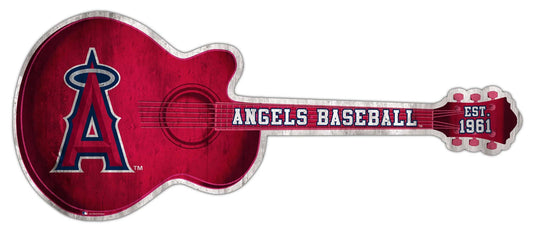 Fan Creations 24in Guitar MLB Los Angeles Angels team wall art sign