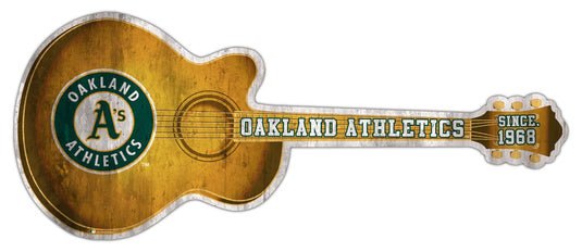 Fan Creations 24in Guitar MLB Oakland Athletics team wall art sign