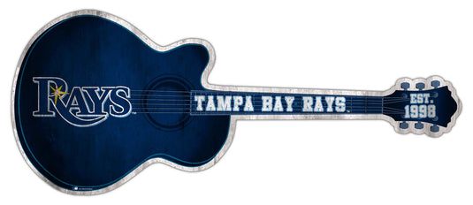 Fan Creations 24in Guitar MLB Tampa Bay Rays team wall art sign