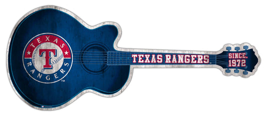 Fan Creations 24in Guitar MLB Texas Rangers team wall art sign