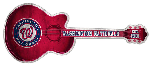 Fan Creations 24in Guitar MLB Washington Nationals team wall art sign