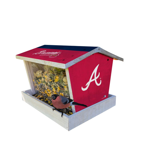 Fan Creations Outdoor MLB Atlanta Braves Bird Feeder for Sports Fans - Assembled