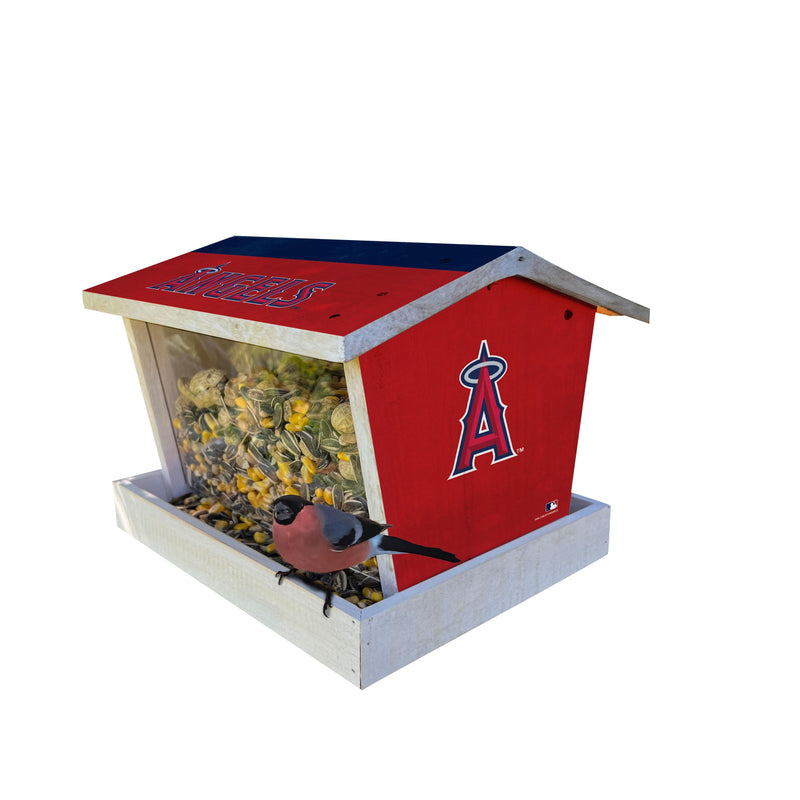 Load image into Gallery viewer, Fan Creations Outdoor MLB Los Angeles Angels Bird Feeder for Sports Fans - Assembled
