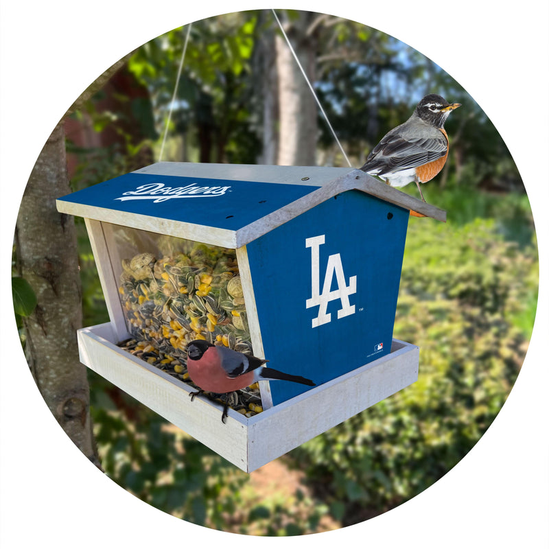 Load image into Gallery viewer, Fan Creations Outdoor MLB Los Angeles Dodgers Bird Feeder for Sports Fans - Assembled
