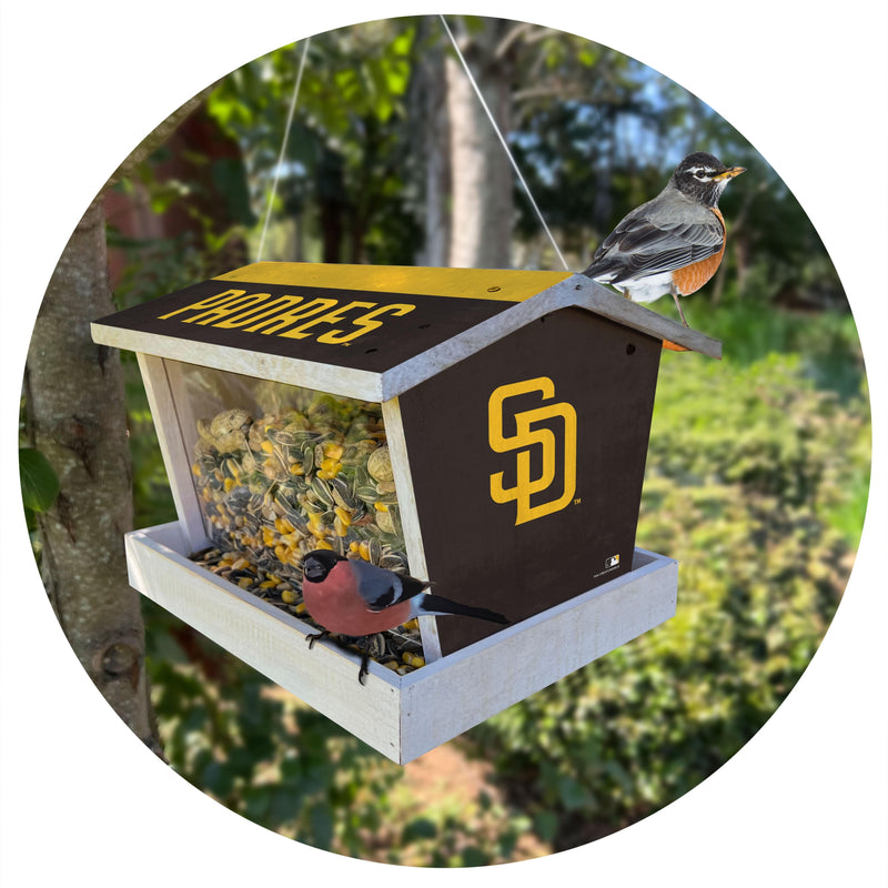 Load image into Gallery viewer, Fan Creations Outdoor MLB San Diego Padres Bird Feeder for Sports Fans - Assembled
