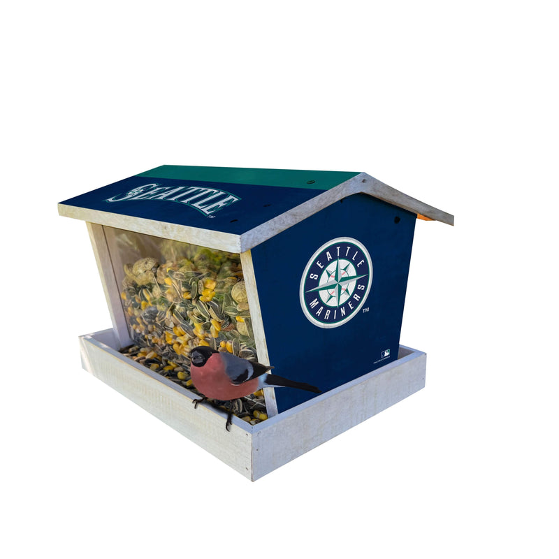 Load image into Gallery viewer, Fan Creations Outdoor MLB Seattle Mariners Bird Feeder for Sports Fans - Assembled
