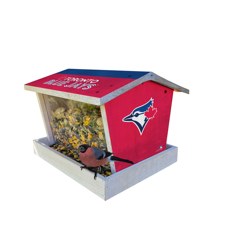 Load image into Gallery viewer, Fan Creations Outdoor MLB Toronto Blue Jays Bird Feeder for Sports Fans - Assembled
