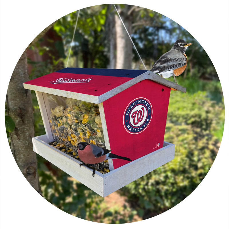 Load image into Gallery viewer, Fan Creations Outdoor MLB Washington Nationals Bird Feeder for Sports Fans - Assembled
