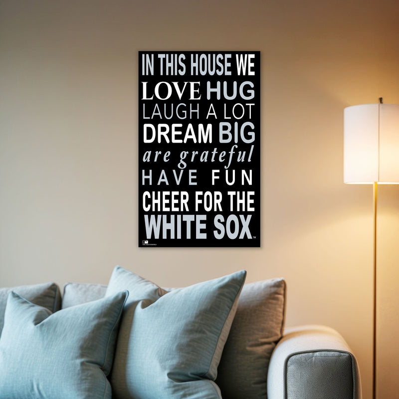 Load image into Gallery viewer, Fan Creations MLB Chicago White Sox in This House 11x19 Wall Decor
