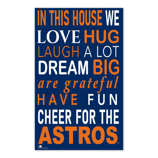 Fan Creations MLB Houston Astros in This House 11x19 Wall Decor