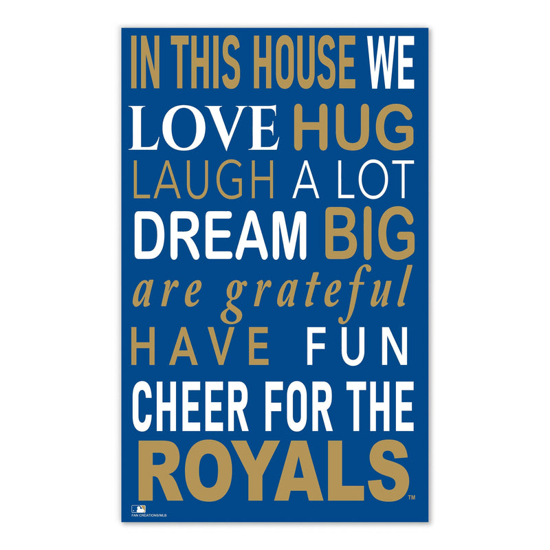 Load image into Gallery viewer, Fan Creations MLB Kansas City Royals in This House 11x19 Wall Decor
