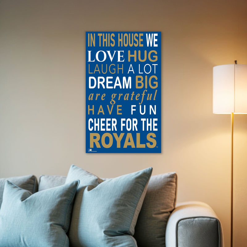 Load image into Gallery viewer, Fan Creations MLB Kansas City Royals in This House 11x19 Wall Decor
