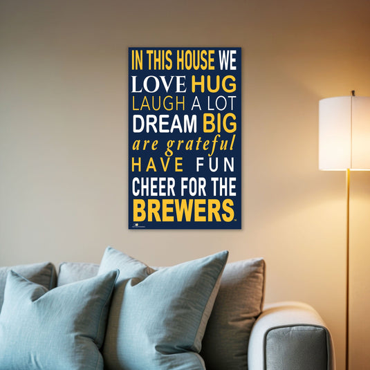 Fan Creations MLB Milwaukee Brewers in This House 11x19 Wall Decor