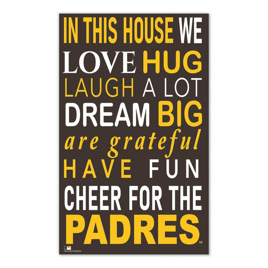 Fan Creations MLB San Diego Padres in This House 11x19 Wall Decor