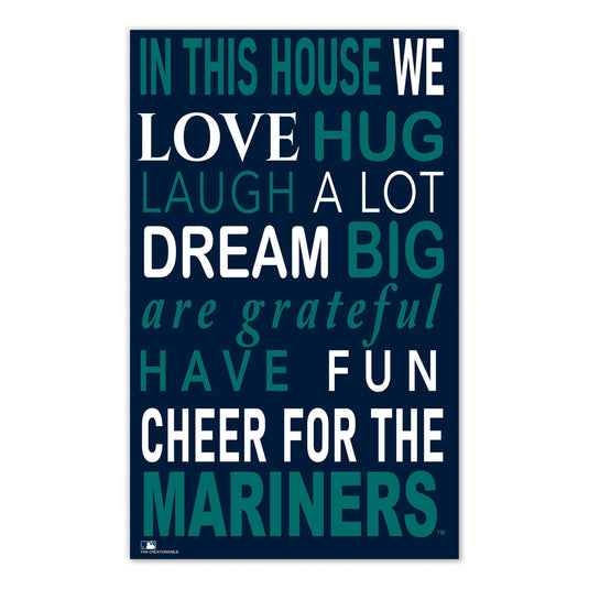 Fan Creations MLB Seattle Mariners in This House 11x19 Wall Decor