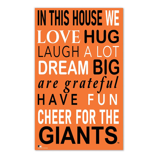 Fan Creations MLB San Francisco Giants in This House 11x19 Wall Decor