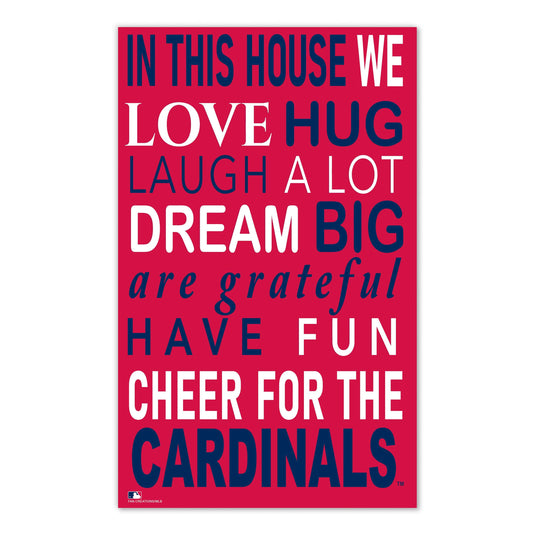 Fan Creations MLB St. Louis Cardinals in This House 11x19 Wall Decor