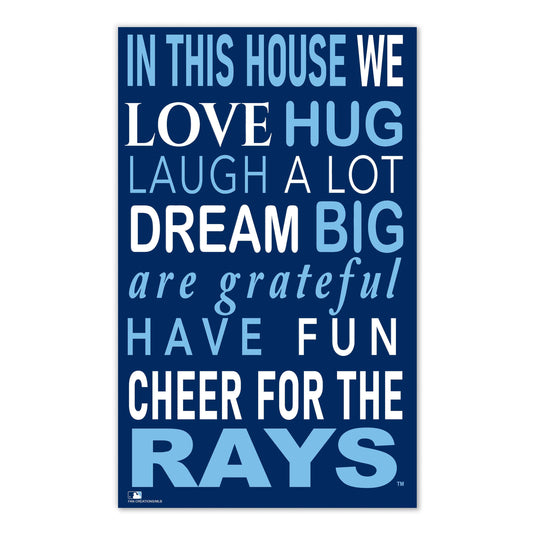 Fan Creations MLB Tampa Bay Rays in This House 11x19 Wall Decor