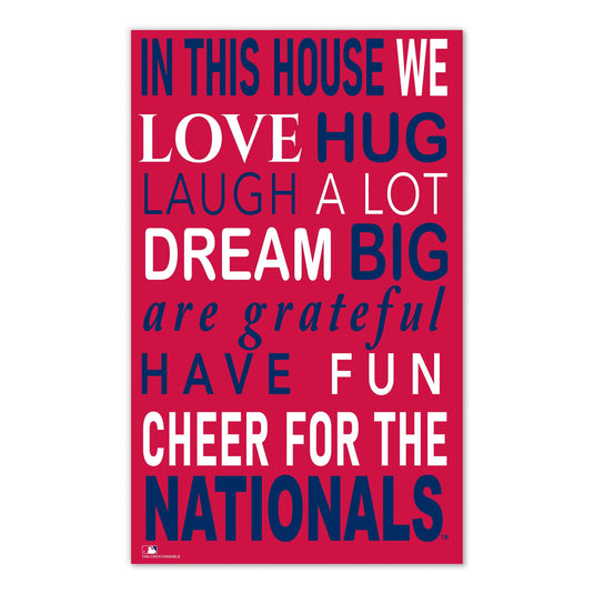 Fan Creations MLB Washington Nationals in This House 11x19 Wall Decor