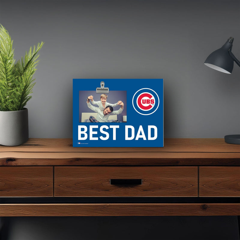 Load image into Gallery viewer, Fan Creations Best Dad MLB Chicago Cubs Clip Frame
