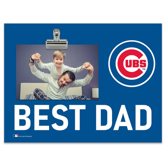 Fan Creations Best Dad MLB Chicago Cubs Clip Frame