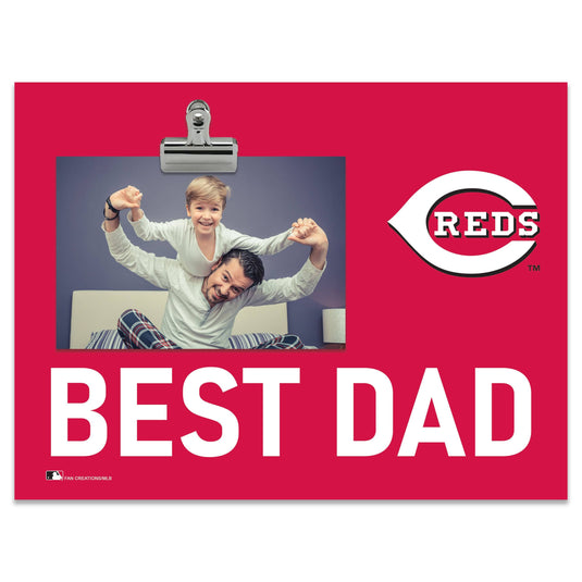 Fan Creations Best Dad MLB Cincinnati Reds Clip Frame