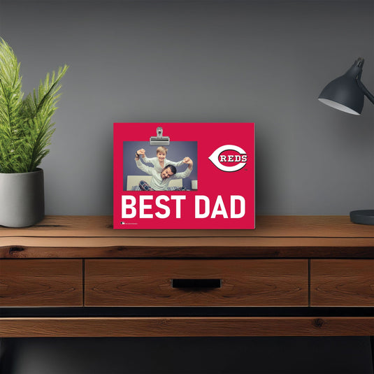Fan Creations Best Dad MLB Cincinnati Reds Clip Frame