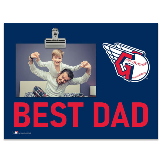 Fan Creations Best Dad MLB Cleveland Guardians Clip Frame