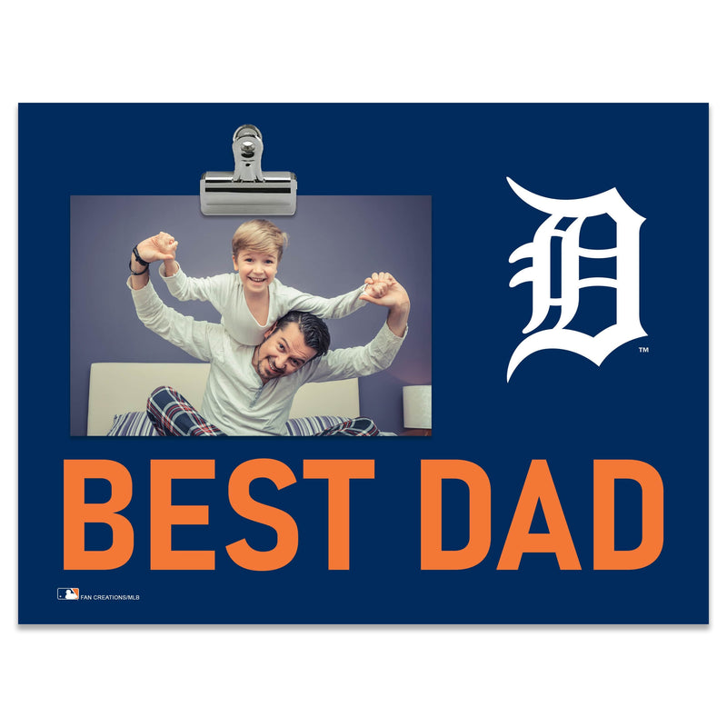 Load image into Gallery viewer, Fan Creations Best Dad MLB Detroit Tigers Clip Frame
